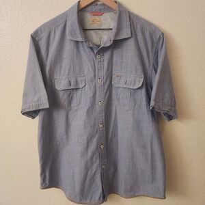Tommy Bahama Jeans Blue Denim Style Button-down Shirt Mens sz XL